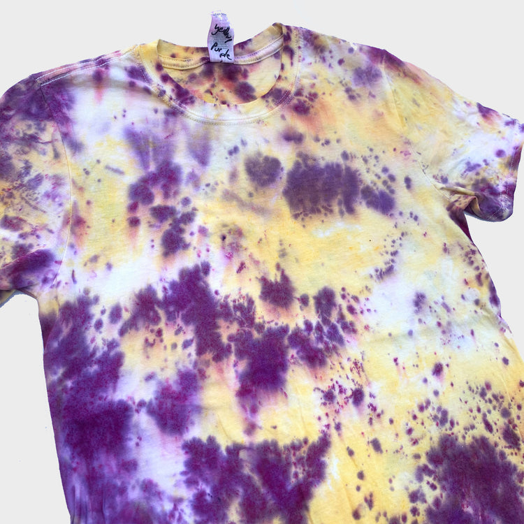 Purple/Yellow Tie Dye T-shirt - Free Shipping - iimvclothing