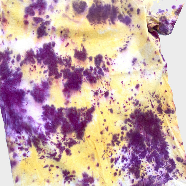Purple/Yellow Tie Dye T-shirt - Free Shipping - iimvclothing