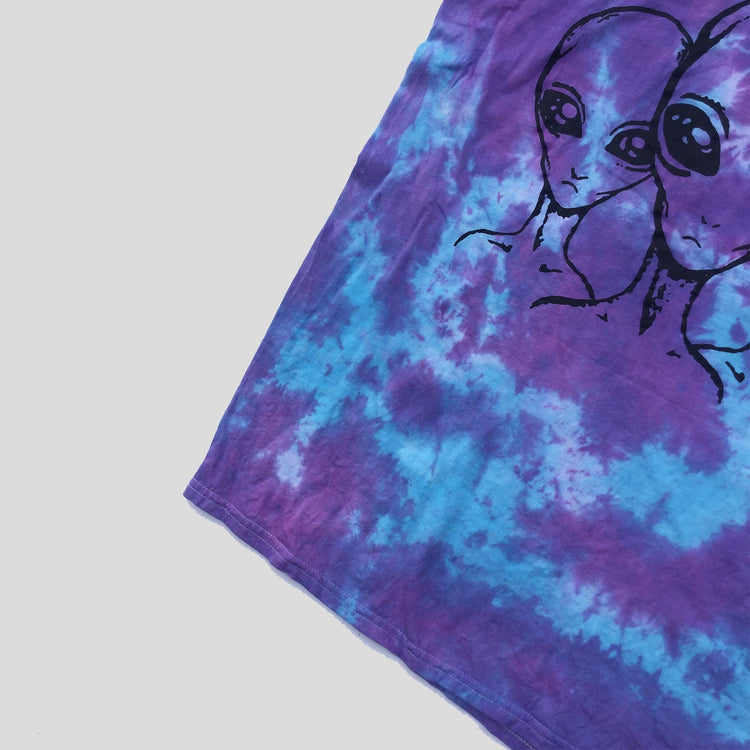 Aliens Purple/Blue Tie Dye T-shirt - Free Shipping - iimvclothing