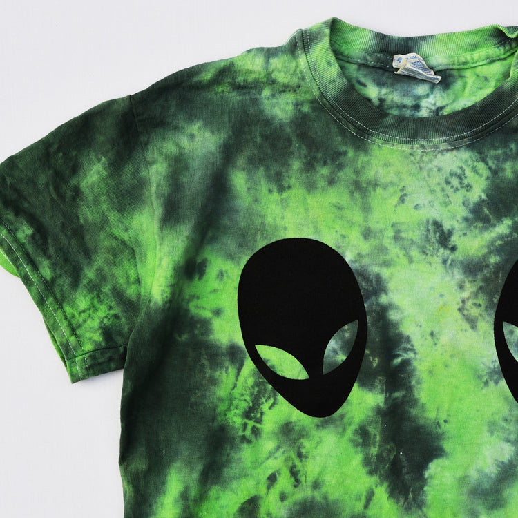 Alien Boobs Green/Black Tie Dye T-shirt - Free Shipping - iimvclothing
