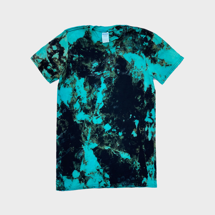 Blue/Black Reverse Tie Dye T-shirt - Free Shipping - iimvclothing
