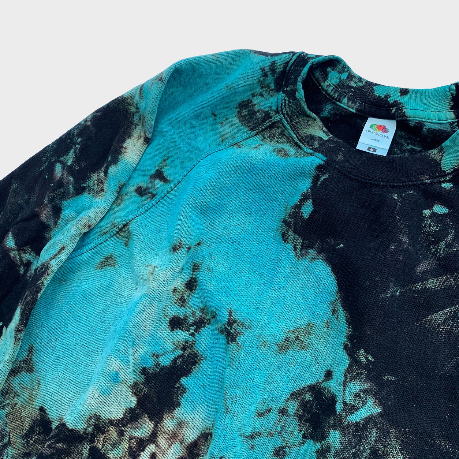 Blue/Black Reverse Tie Dye Sweatshirt - Free Shipping - iimvclothing