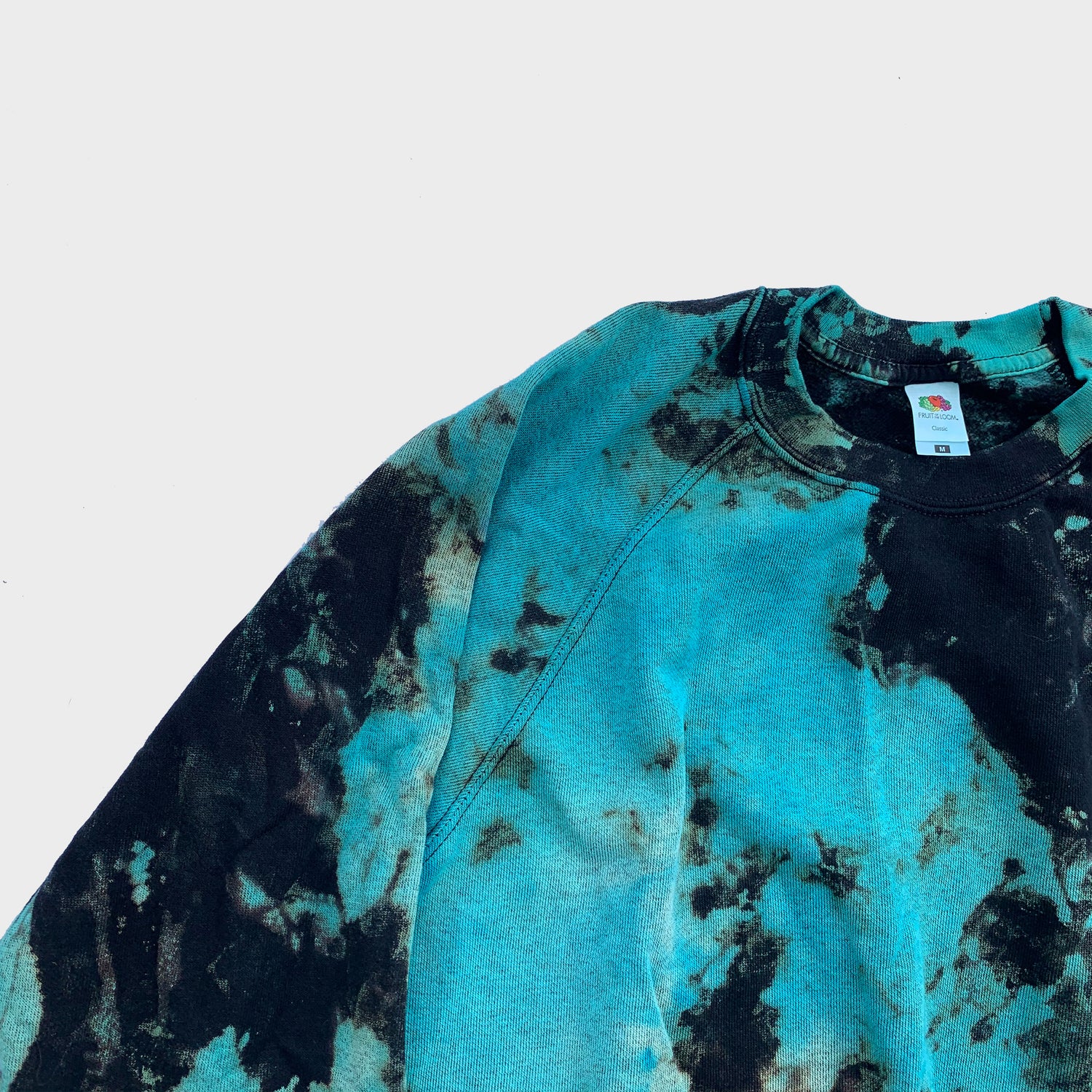 Blue/Black Reverse Tie Dye Sweatshirt - Free Shipping - iimvclothing