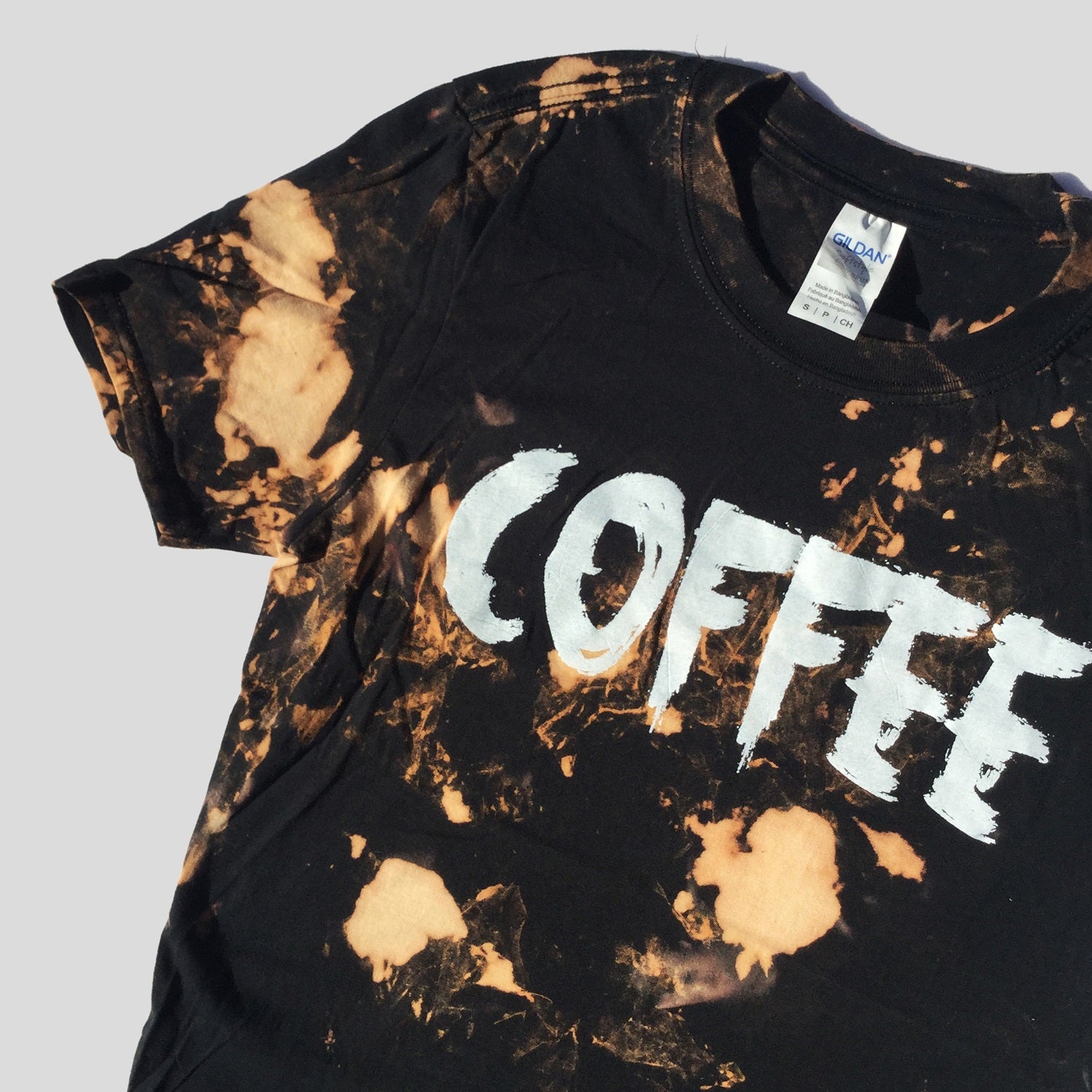 Coffee Acid Burned Tie Dye T-shirt - Free Shipping - iimvclothing