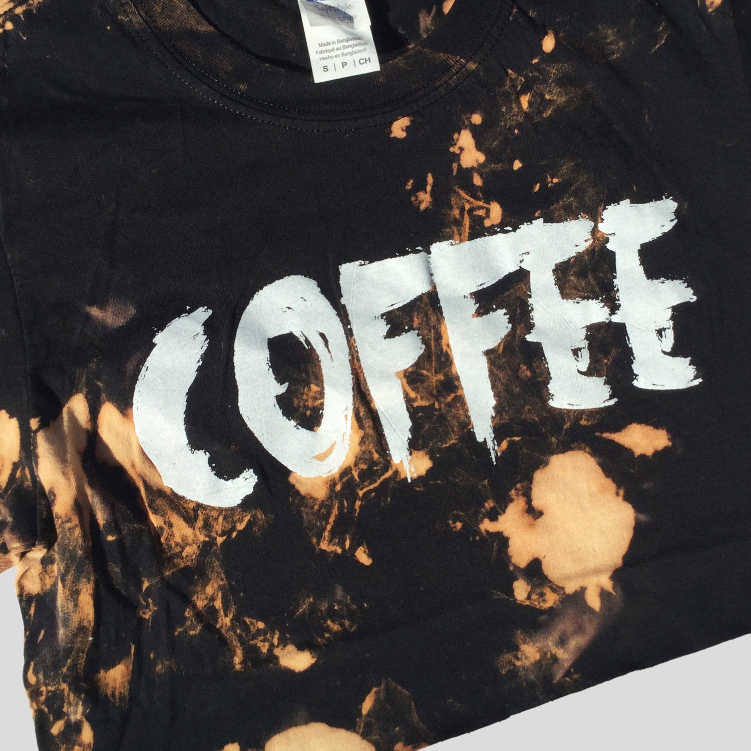 Coffee Acid Burned Tie Dye Crop Top - Free Shipping - iimvclothing