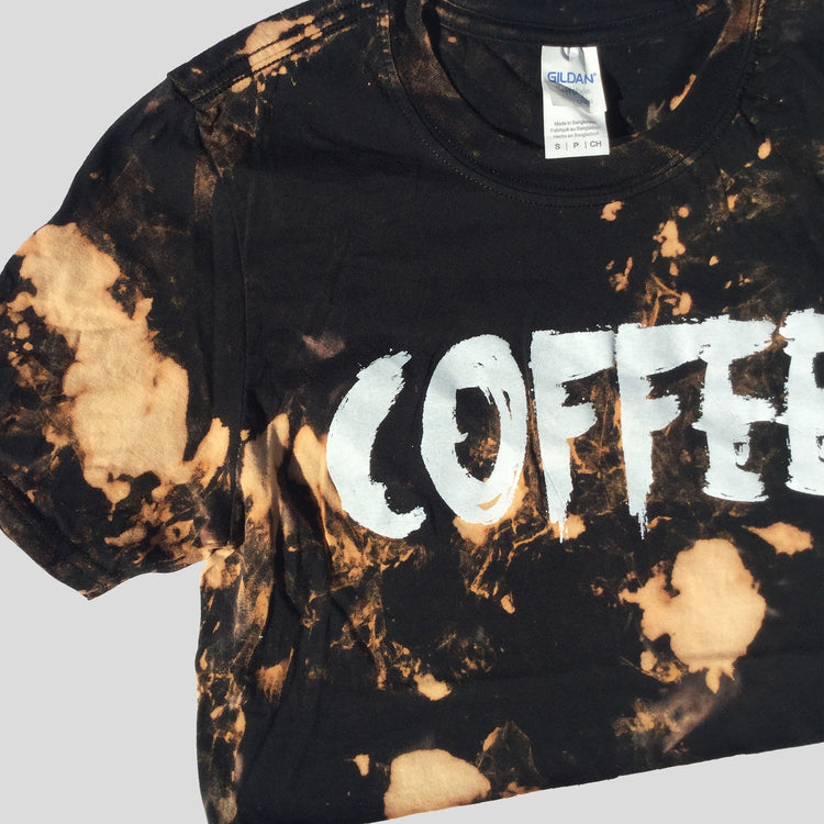 Coffee Acid Burned Tie Dye Crop Top - Free Shipping - iimvclothing