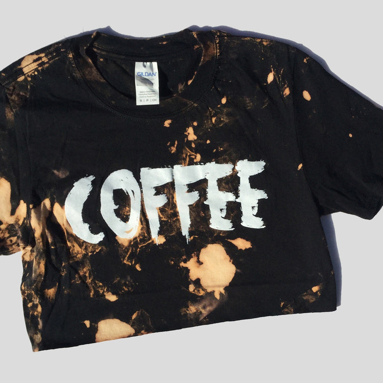 Coffee Acid Burned Tie Dye Crop Top - Free Shipping - iimvclothing