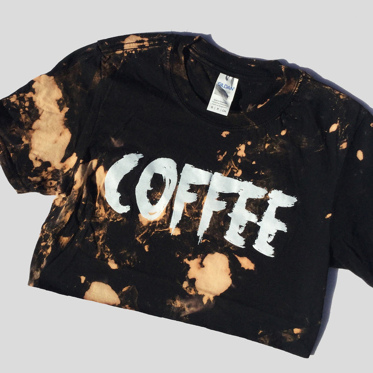 Coffee Acid Burned Tie Dye Crop Top - Free Shipping - iimvclothing