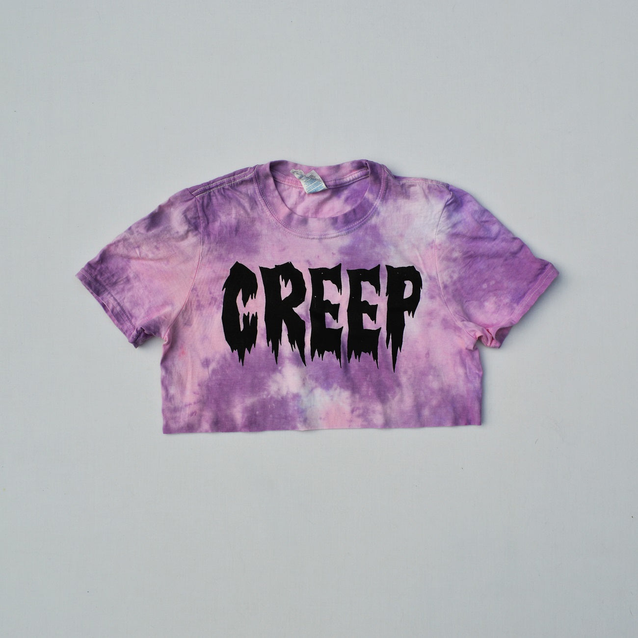 Creep Pink/Purple Tie Dye Crop Top - Free Shipping - iimvclothing