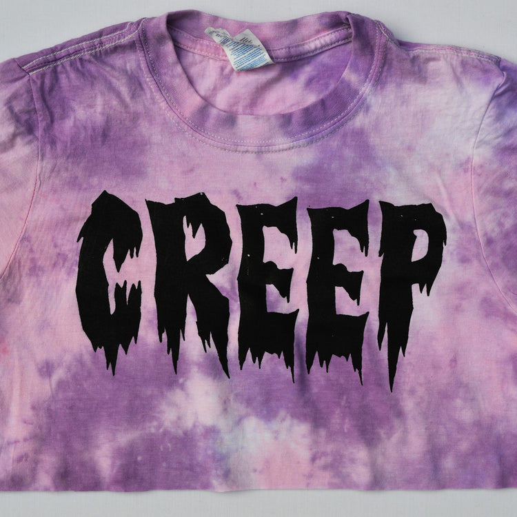 Creep Pink/Purple Tie Dye Crop Top - Free Shipping - iimvclothing