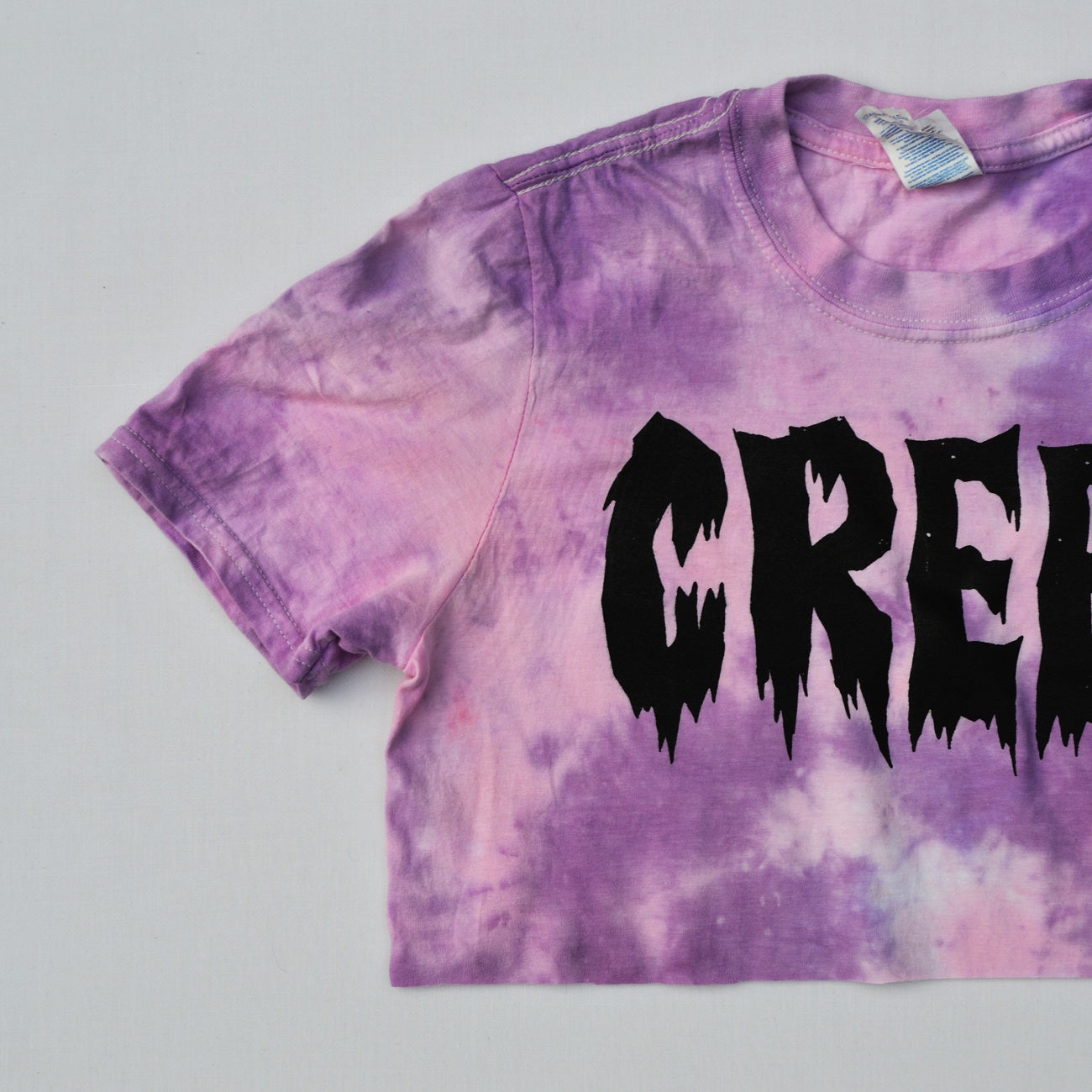 Creep Pink/Purple Tie Dye Crop Top - Free Shipping - iimvclothing