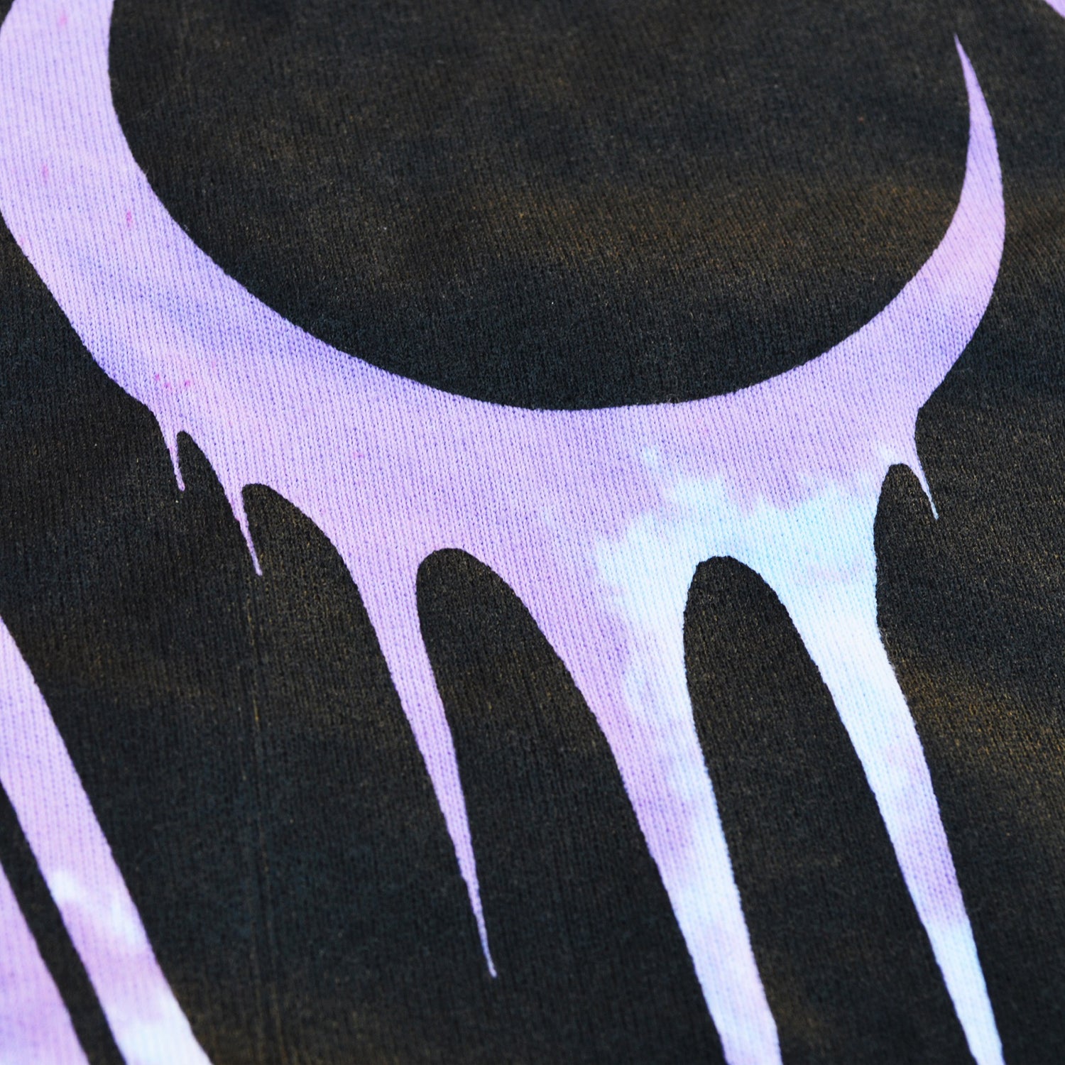 Crescent Coffin Purple/Blue Tie Dye Sweatshirt - Free Shipping - iimvclothing