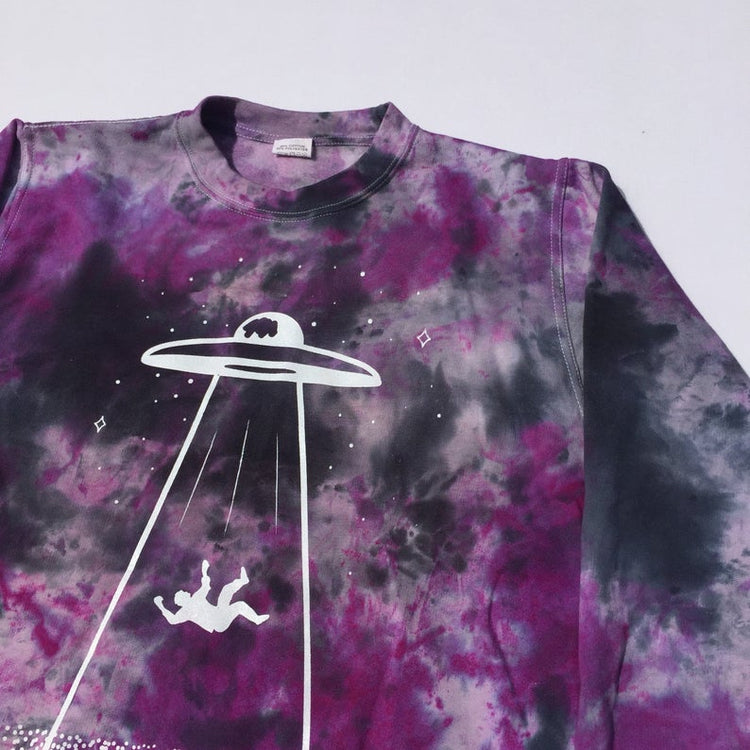 UFO Purple/Black Tie Dye Sweatshirt - Free Shipping - iimvclothing