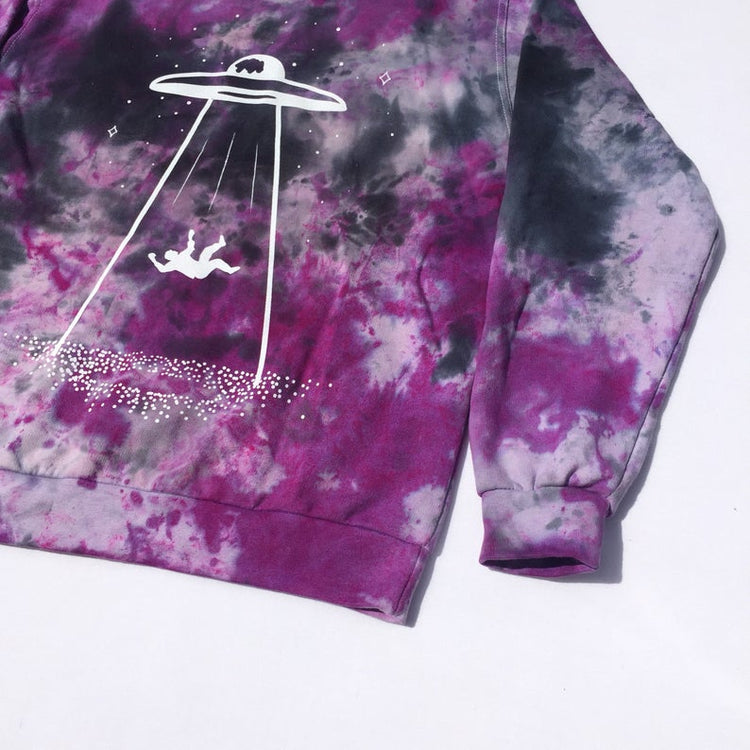 UFO Purple/Black Tie Dye Sweatshirt - Free Shipping - iimvclothing