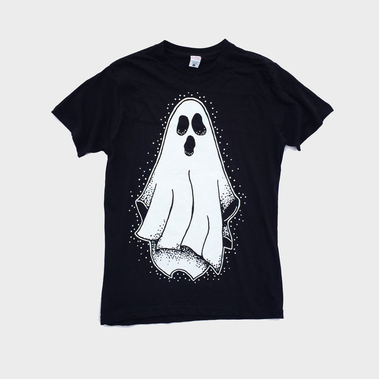 Spooky Ghost Black T-shirt - Free Shipping - iimvclothing