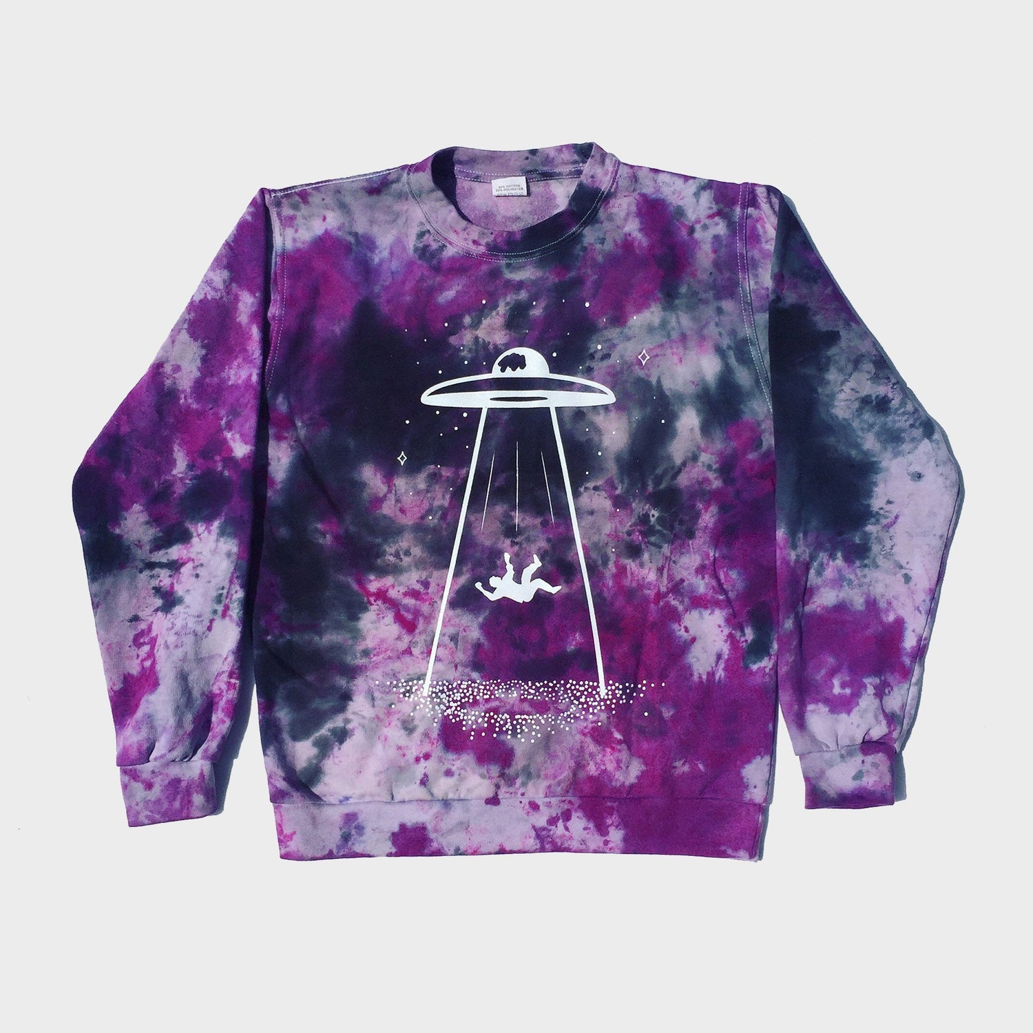 UFO Purple/Black Tie Dye Sweatshirt - Free Shipping - iimvclothing