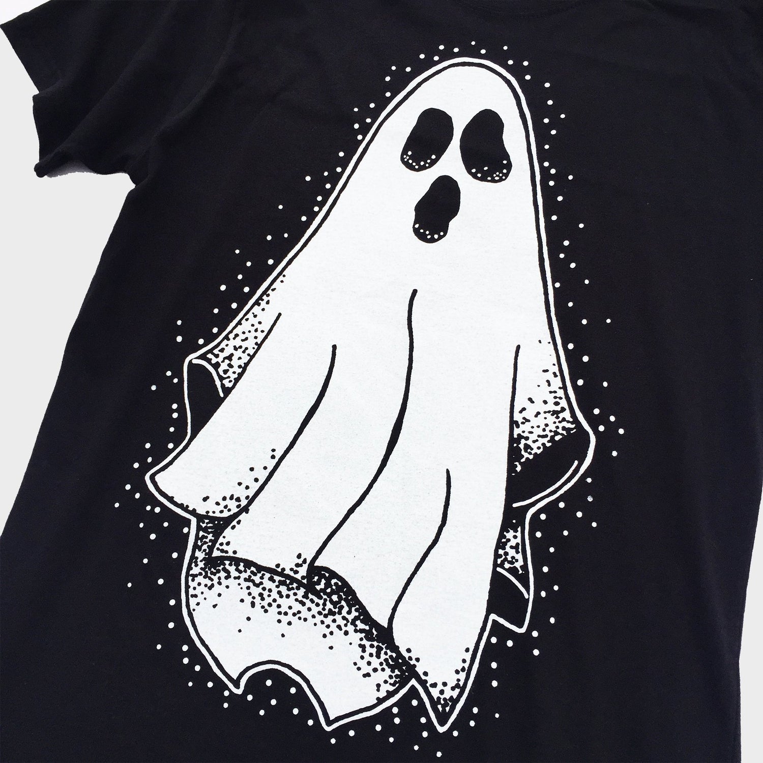 Spooky Ghost Black T-shirt - Free Shipping - iimvclothing