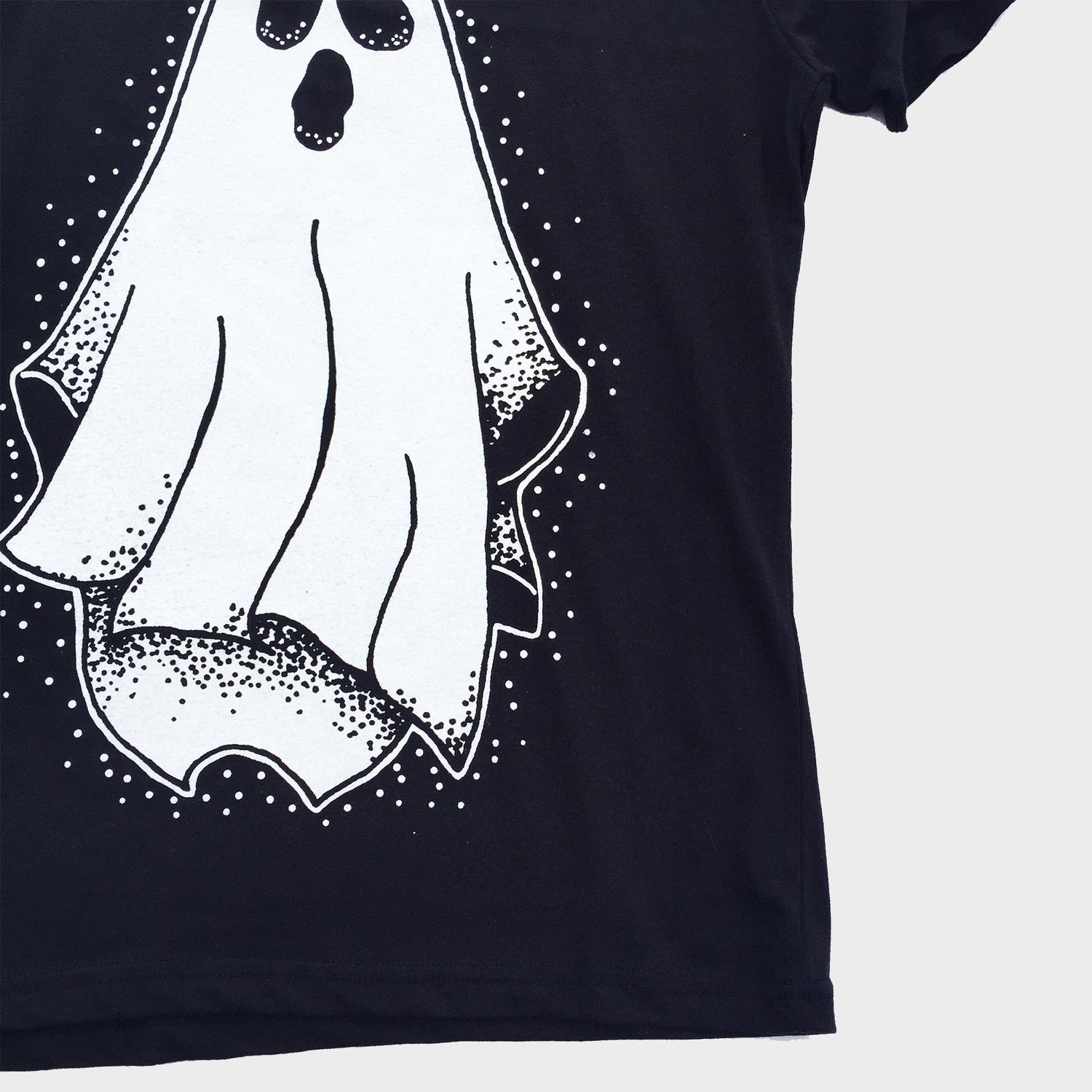 Spooky Ghost Black T-shirt - Free Shipping - iimvclothing