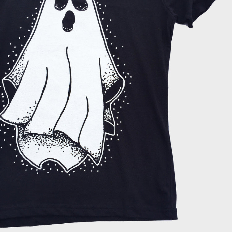 Spooky Ghost Black T-shirt - Free Shipping - iimvclothing