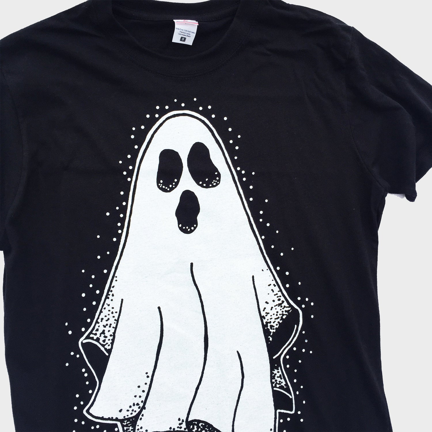 Spooky Ghost Black T-shirt - Free Shipping - iimvclothing