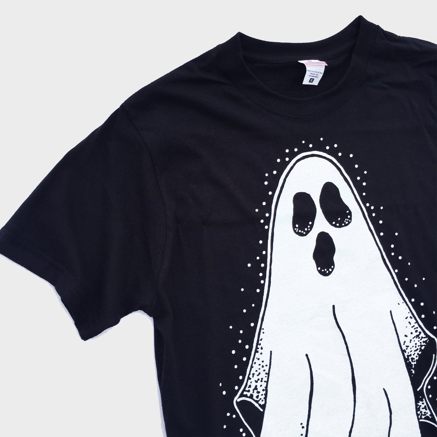 Spooky Ghost Black T-shirt - Free Shipping - iimvclothing