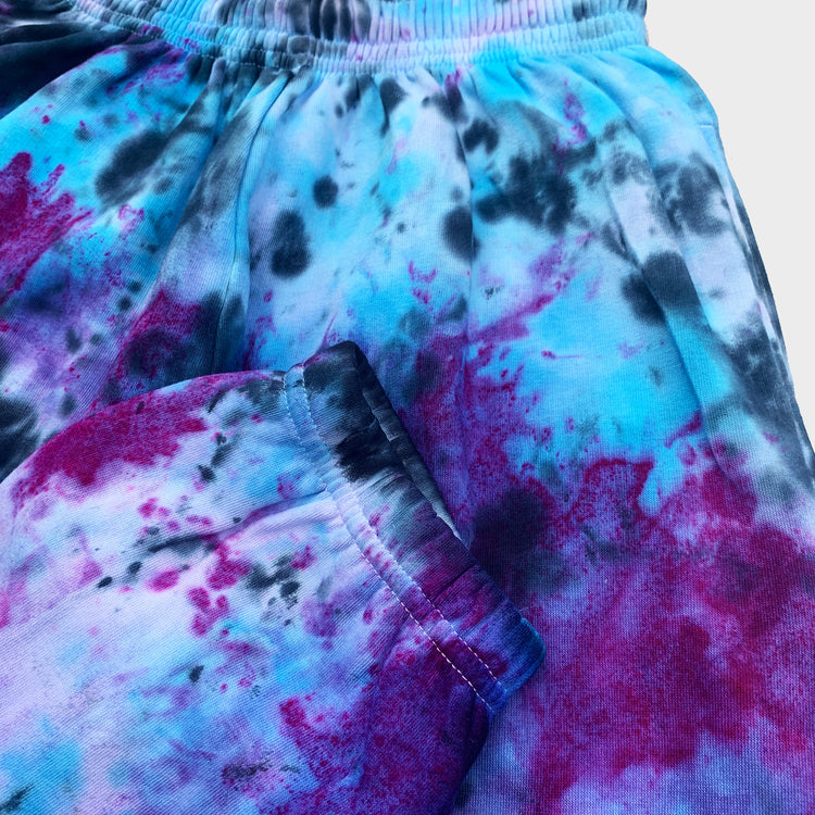 Blue/Purple/Black Tie Dye Jogging Pants (Joggers) - Free Shipping - iimvclothing