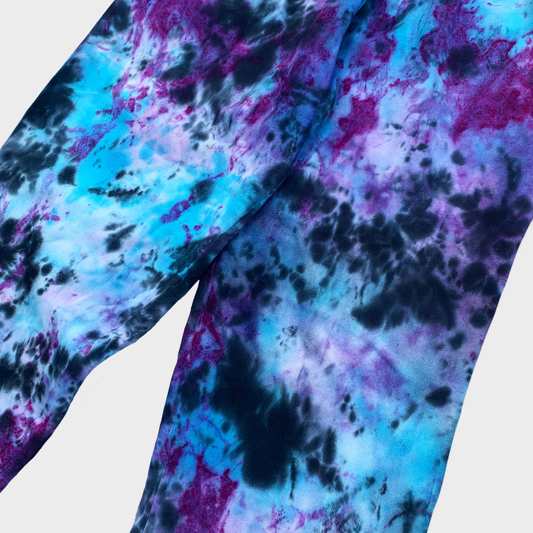 Blue/Purple/Black Tie Dye Jogging Pants (Joggers) - Free Shipping - iimvclothing