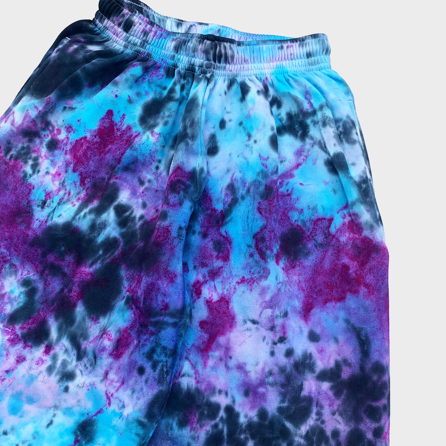 Blue/Purple/Black Tie Dye Jogging Pants (Joggers) - Free Shipping - iimvclothing