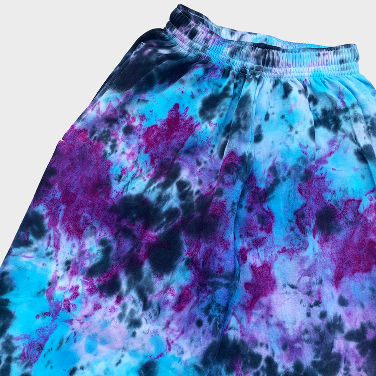 Blue/Purple/Black Tie Dye Jogging Pants (Joggers) - Free Shipping - iimvclothing