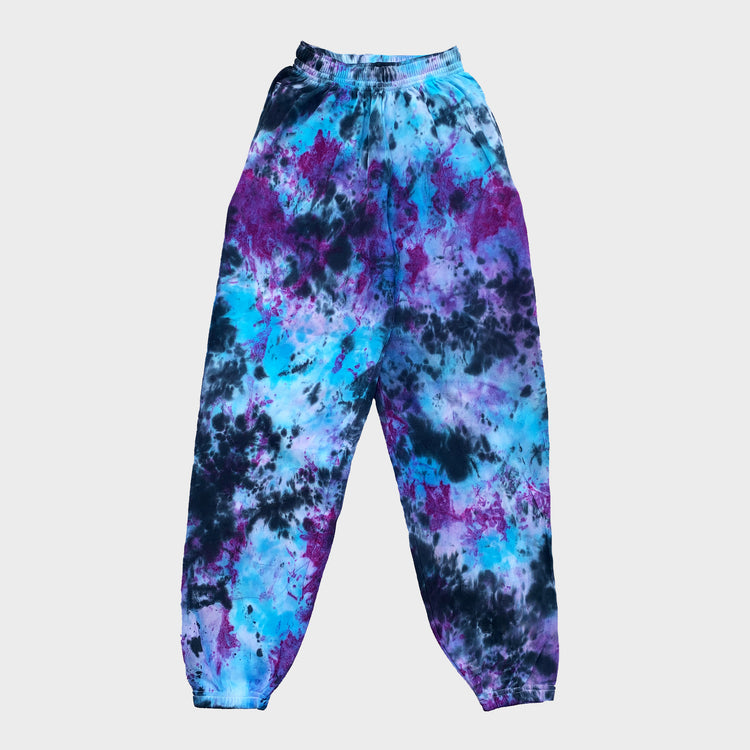 Blue/Purple/Black Tie Dye Jogging Pants (Joggers) - Free Shipping - iimvclothing