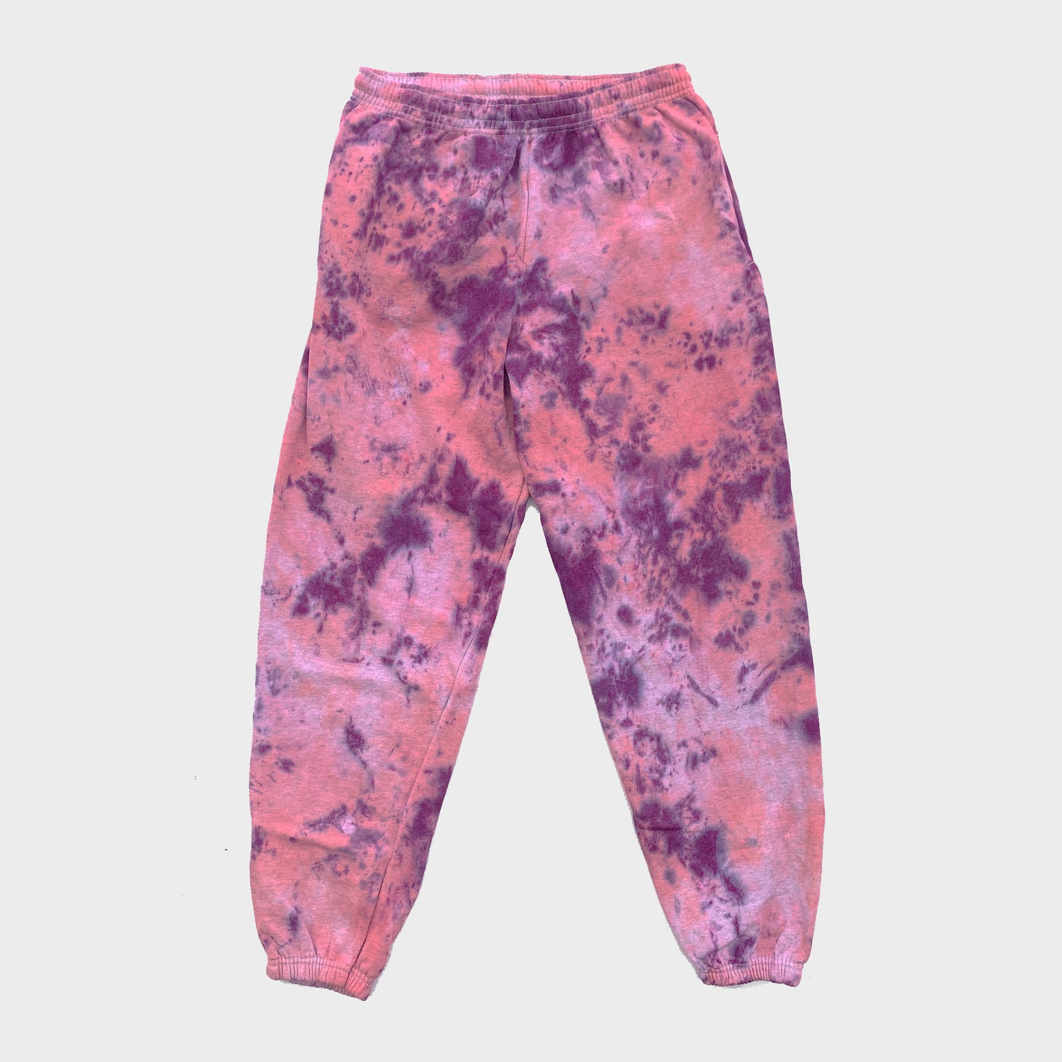 Pink/Purple Tie Dye Jogging Pants (Joggers) - Free Shipping - iimvclothing