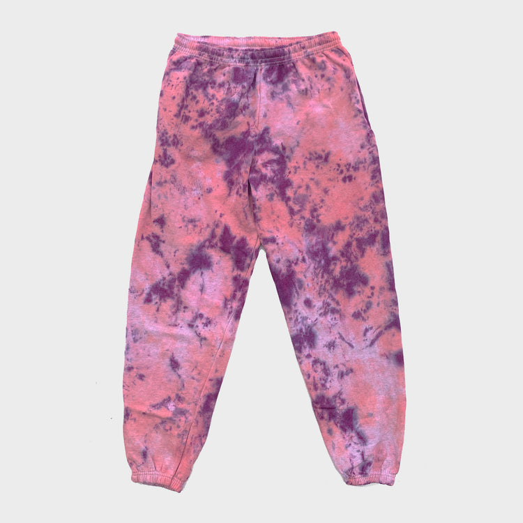 Pink/Purple Tie Dye Jogging Pants (Joggers) - Free Shipping - iimvclothing