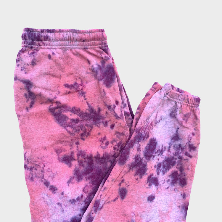 Pink/Purple Tie Dye Jogging Pants (Joggers) - Free Shipping - iimvclothing