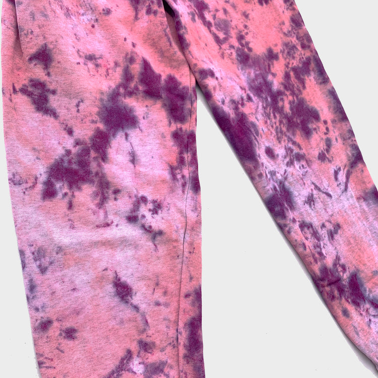 Pink/Purple Tie Dye Jogging Pants (Joggers) - Free Shipping - iimvclothing