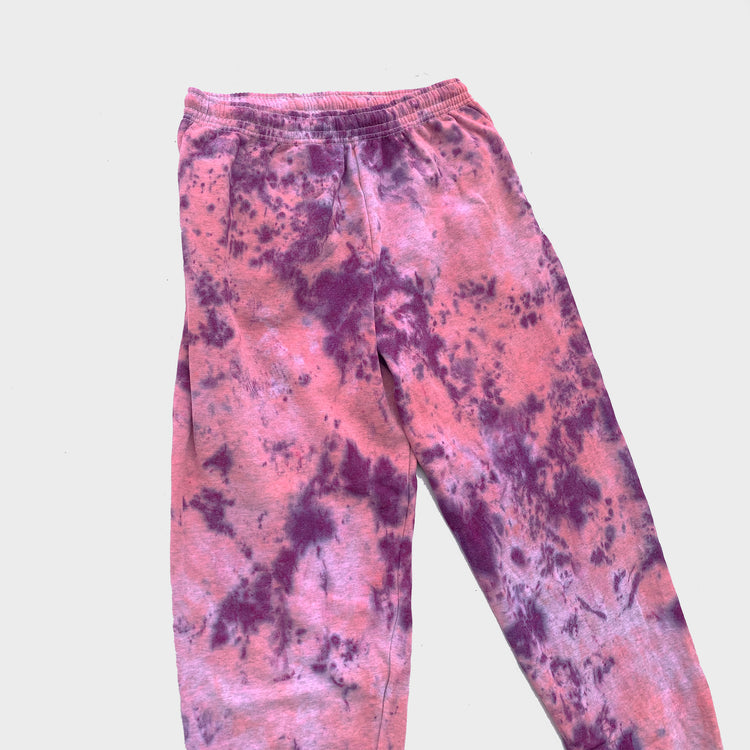 Pink/Purple Tie Dye Jogging Pants (Joggers) - Free Shipping - iimvclothing