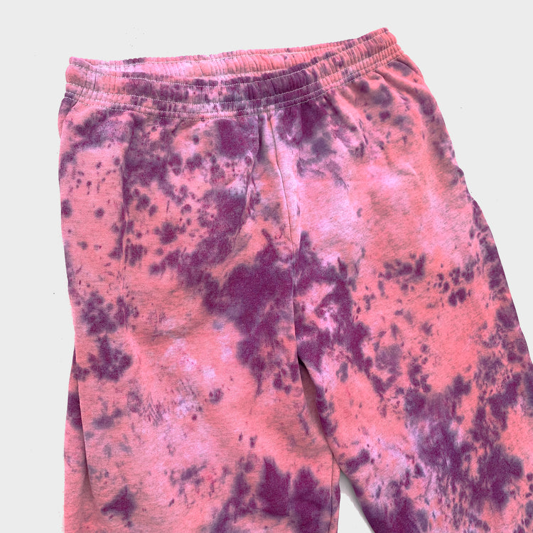 Pink/Purple Tie Dye Jogging Pants (Joggers) - Free Shipping - iimvclothing