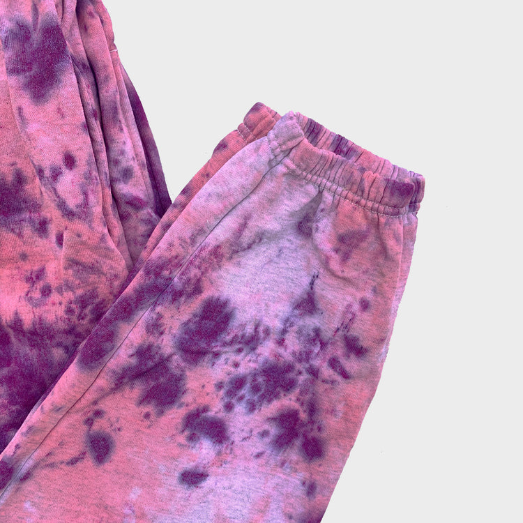 Pink/Purple Tie Dye Jogging Pants (Joggers) - Free Shipping - iimvclothing