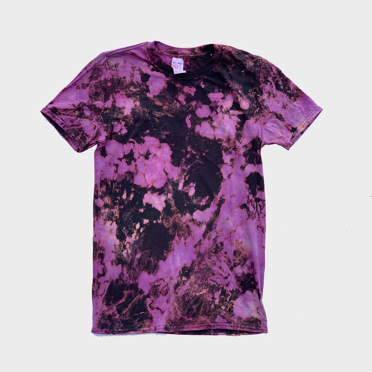 Purple/Black Reverse Tie Dye T-shirt - Free Shipping - iimvclothing