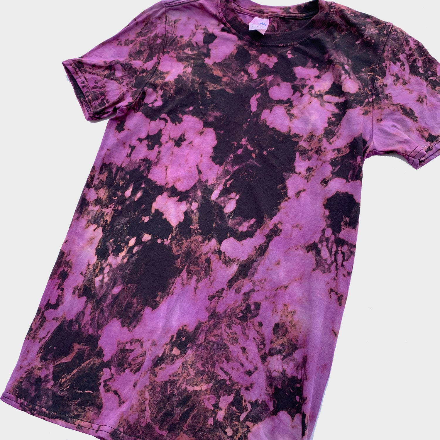 Purple/Black Reverse Tie Dye T-shirt - Free Shipping - iimvclothing