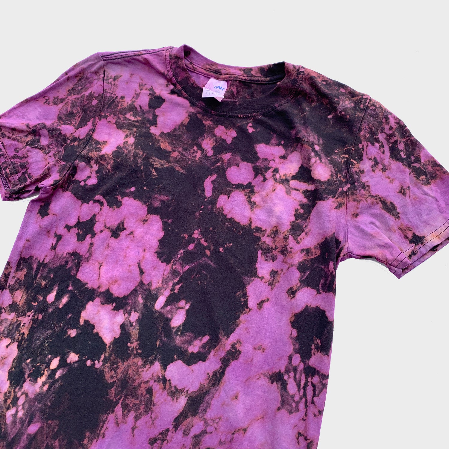 Purple/Black Reverse Tie Dye T-shirt - Free Shipping - iimvclothing