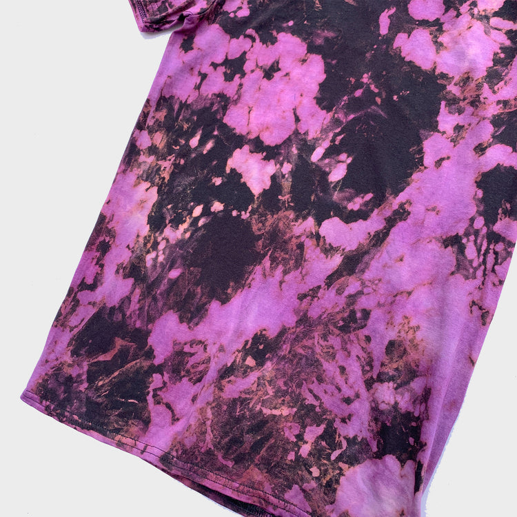 Purple/Black Reverse Tie Dye T-shirt - Free Shipping - iimvclothing