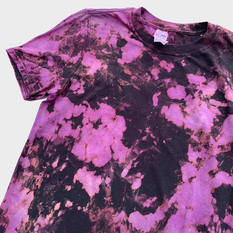 Purple/Black Reverse Tie Dye T-shirt - Free Shipping - iimvclothing