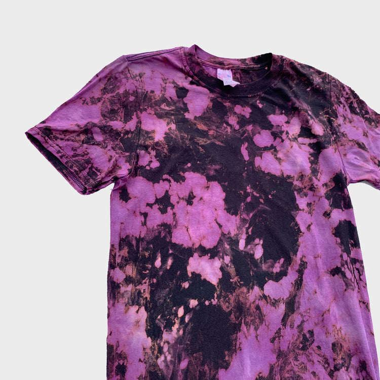 Purple/Black Reverse Tie Dye T-shirt - Free Shipping - iimvclothing