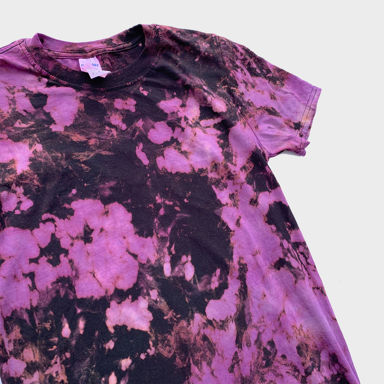 Purple/Black Reverse Tie Dye T-shirt - Free Shipping - iimvclothing