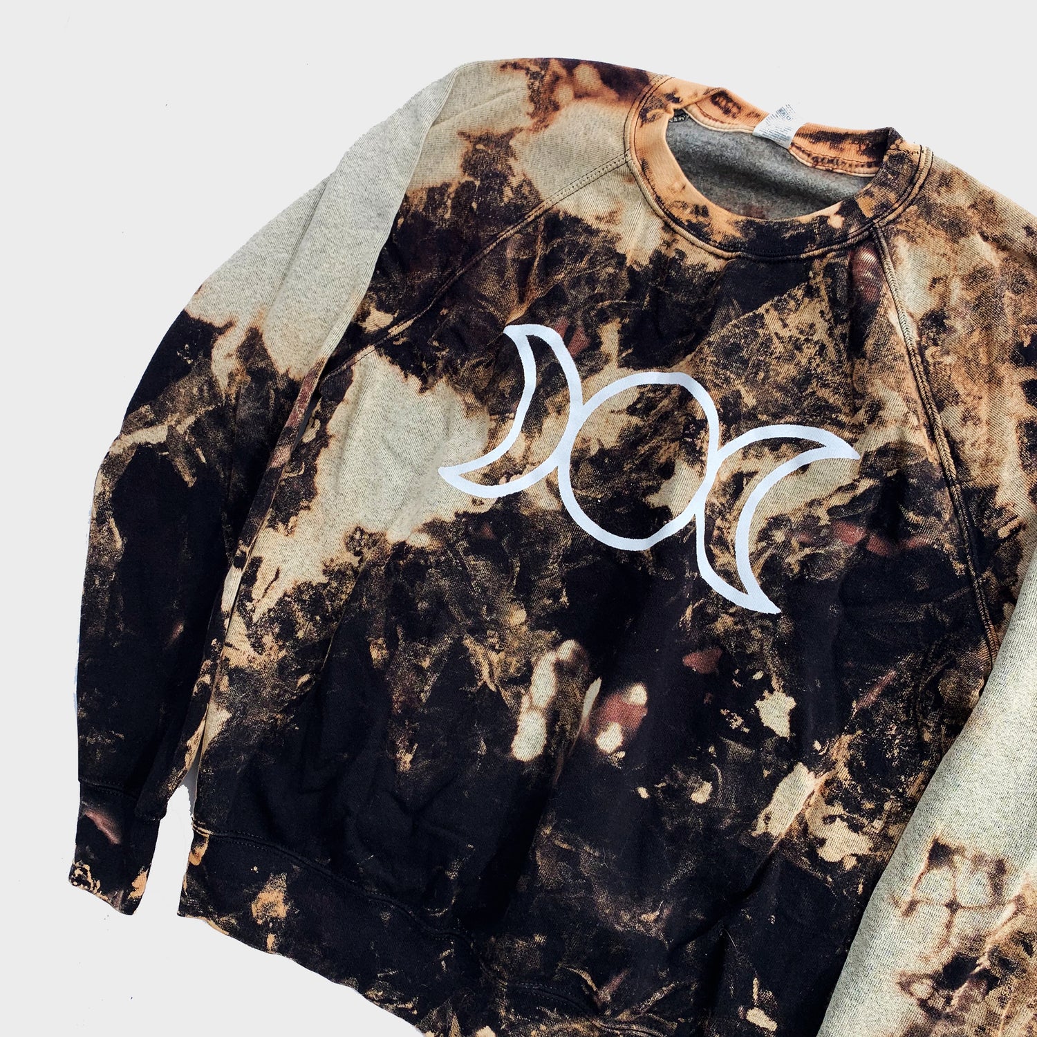Mother Maiden Crone Acid Burned Tie Dye Sweatshirt - Free Shipping - iimvclothing