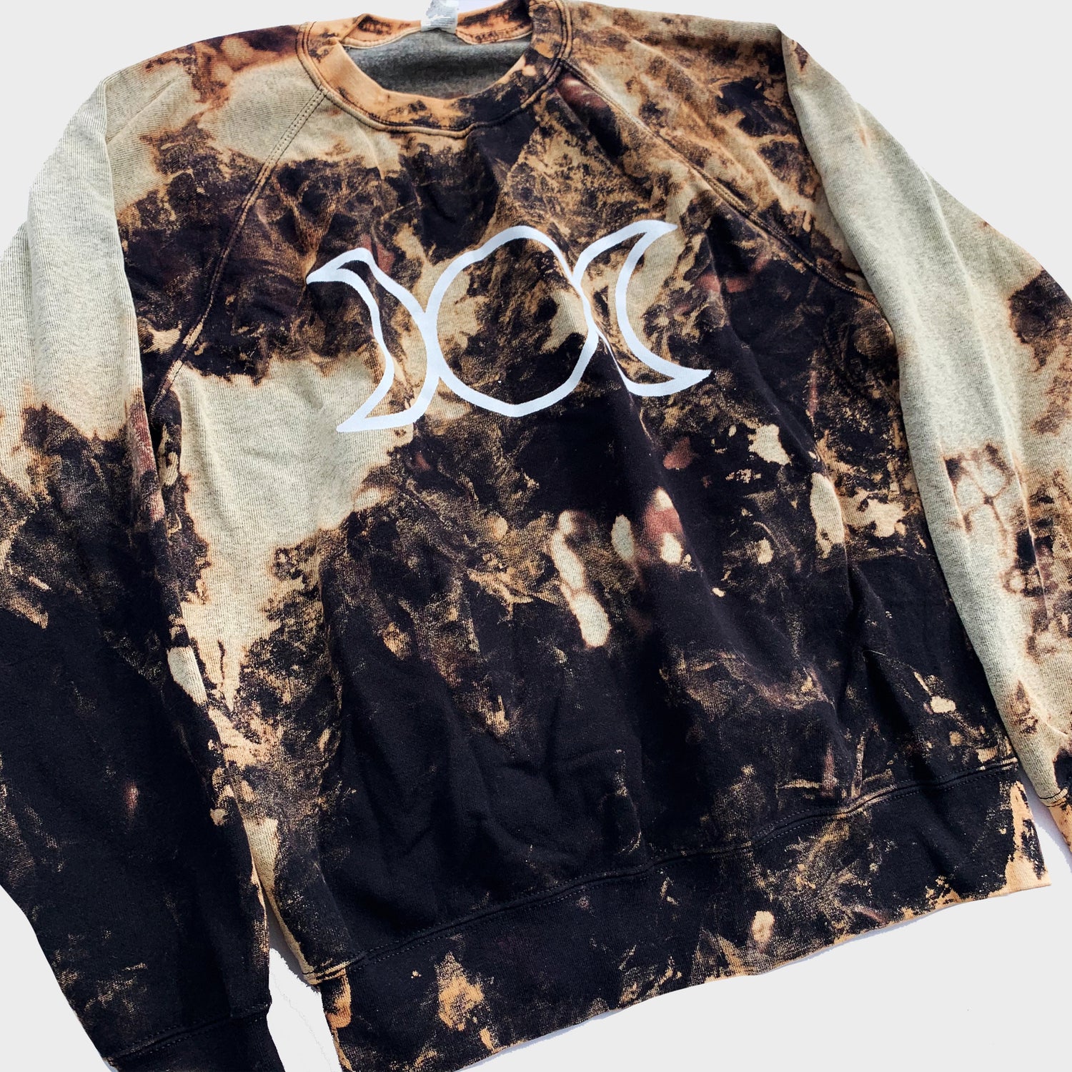 Mother Maiden Crone Acid Burned Tie Dye Sweatshirt - Free Shipping - iimvclothing