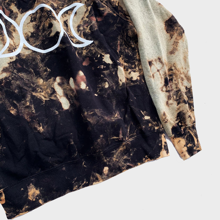 Mother Maiden Crone Acid Burned Tie Dye Sweatshirt - Free Shipping - iimvclothing