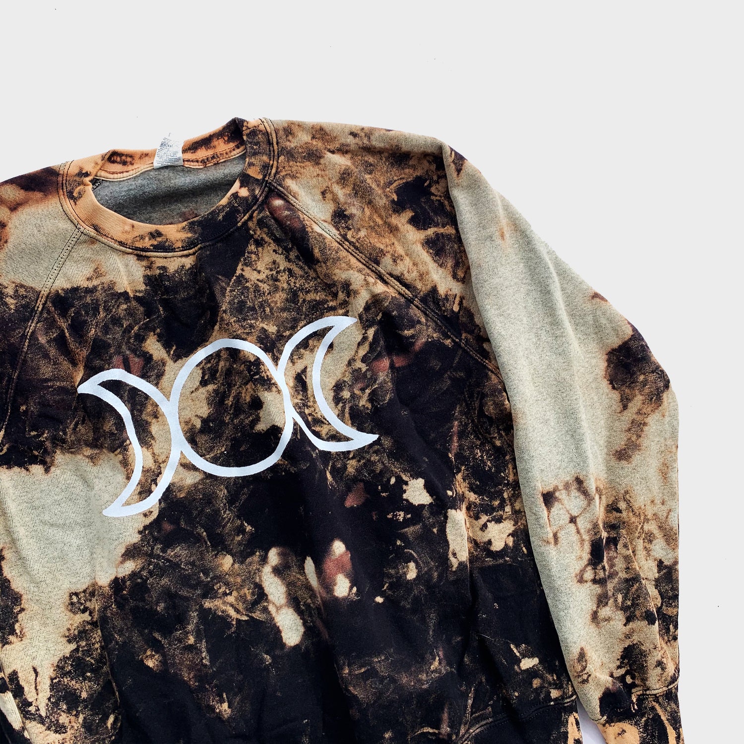 Mother Maiden Crone Acid Burned Tie Dye Sweatshirt - Free Shipping - iimvclothing