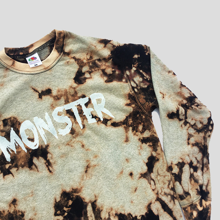 Monster Acid Burned Tie Dye Sweatshirt - Free Shipping - iimvclothing