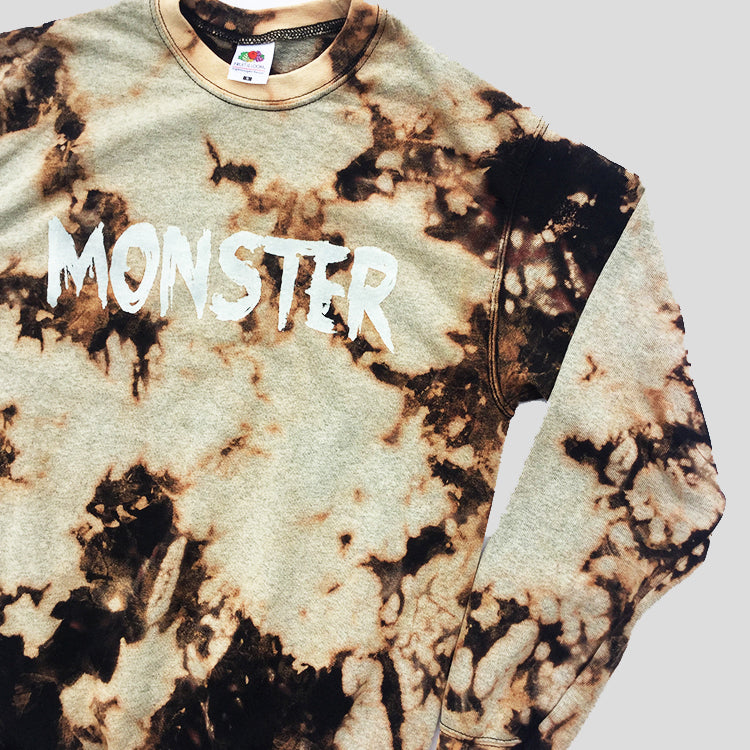 Monster Acid Burned Tie Dye Sweatshirt - Free Shipping - iimvclothing
